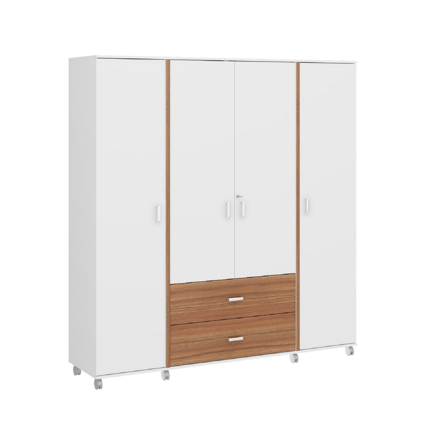 Ropero 182X192X46 Bonaire Blanco/Natural